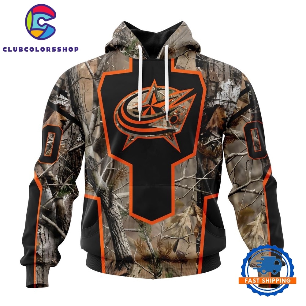 NHL Columbus Blue Jackets Special Camo Realtree Hunting Hoodie, T Shirt