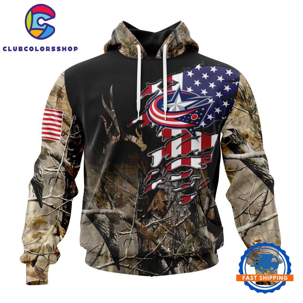 NHL Columbus Blue Jackets Special Camo Realtree Hunting Hoodie, TShirt, Long Sleeve Shirt