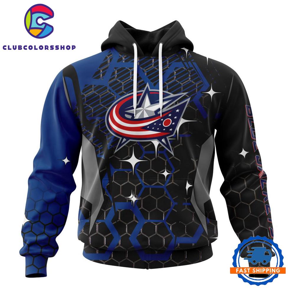 NHL Columbus Blue Jackets Specialized Design With MotoCross Syle Hoodie, T Shirt