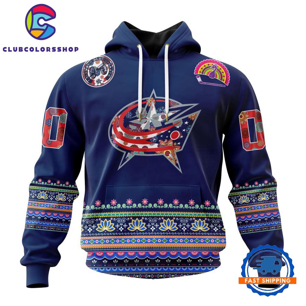 NHL Columbus Blue Jackets Specialized Jersey Hockey For All Diwali Festival Hoodie, T Shirt