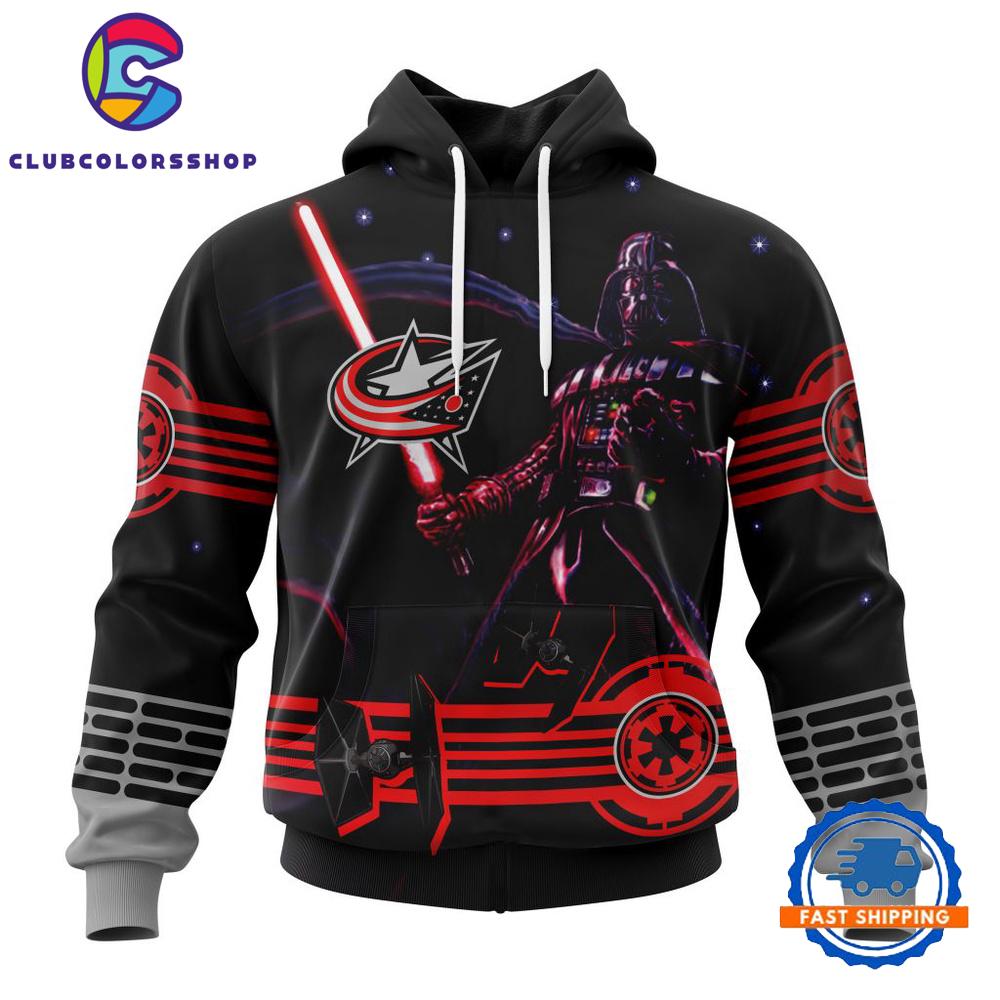 NHL Columbus Blue Jackets Specialized Starwar Darth Vader Version Hoodie, T Shirt