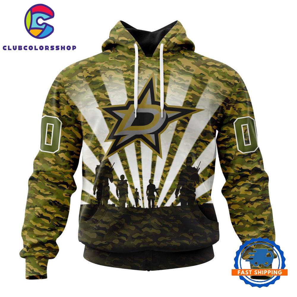 NHL Dallas Stars Military Camo Kits For Veterans Day And Rememberance Day Hoodie, T Shirt