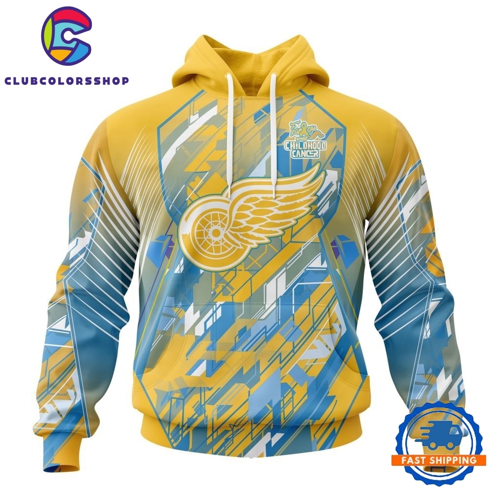 NHL Detroit Red Wings Specialized Design Fearless Against Childhood Cancers Hoodie, T Shirt