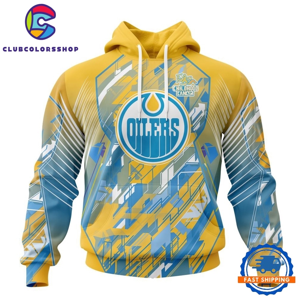 NHL Edmonton Oilers Specialized Design Fearless Against Childhood Cancers Hoodie, T Shirt