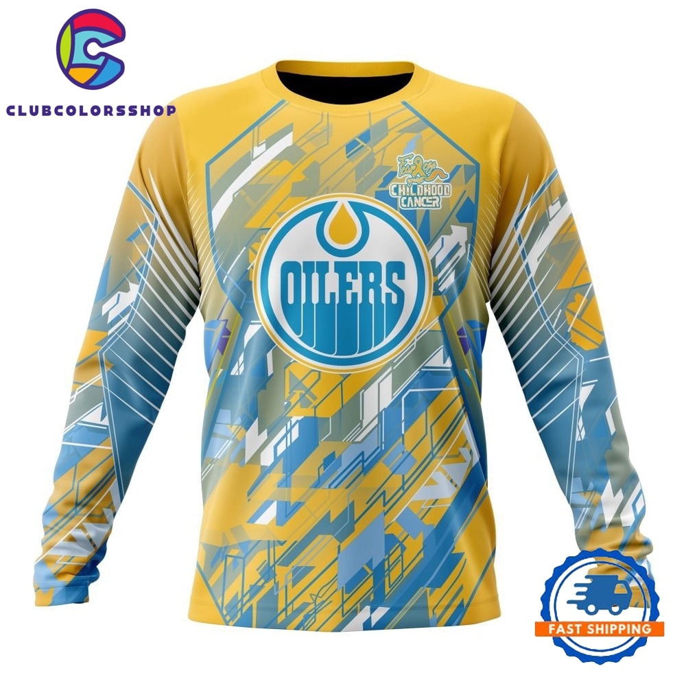 NHL Edmonton Oilers Specialized Design Fearless Against Childhood Cancers Hoodie, T Shirt NHL Edmonton Oilers Specialized Design Fearless Against Childhood Cancers Hoodie, T Shirt