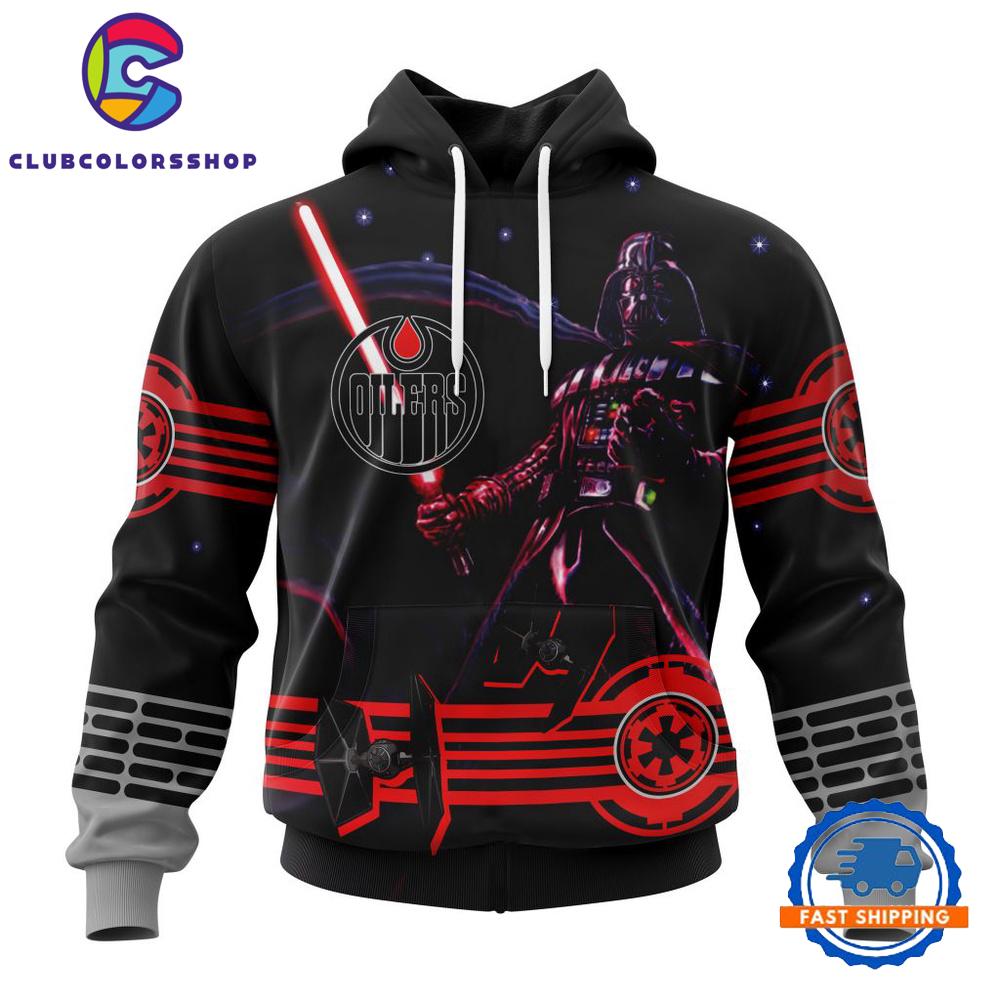 NHL Edmonton Oilers Specialized Starwar Darth Vader Version Hoodie, T Shirt