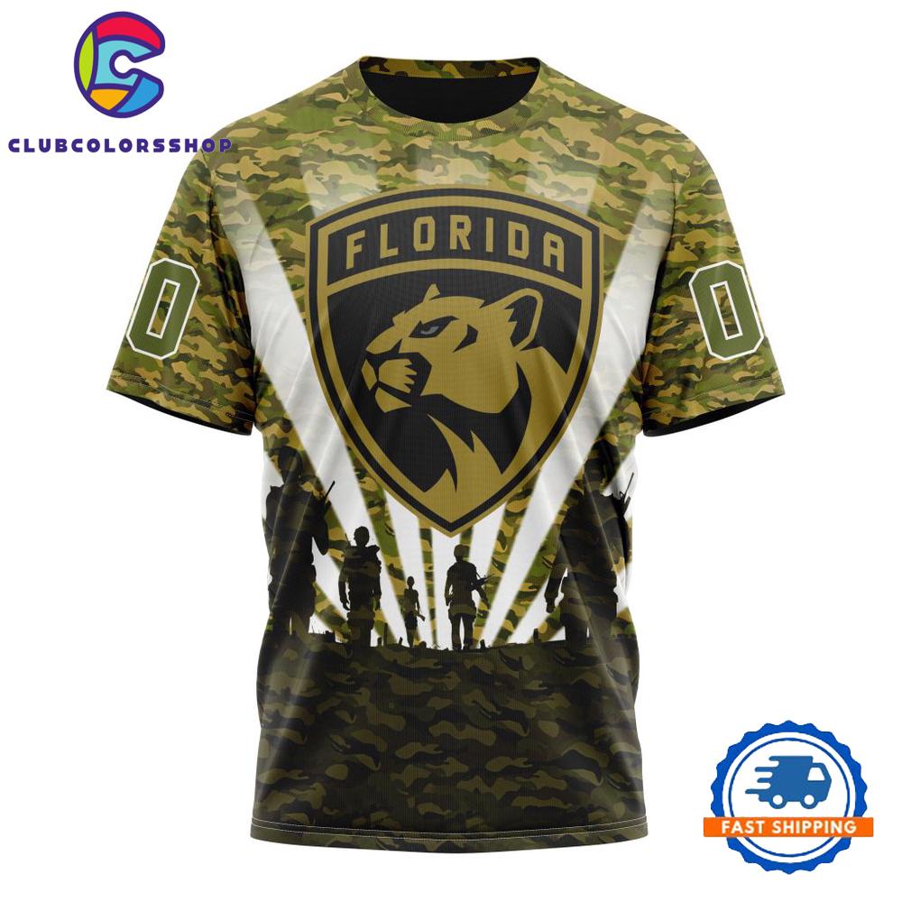 NHL Florida Panthers Military Camo Kits For Veterans Day And Rememberance Day Hoodie, T Shirt