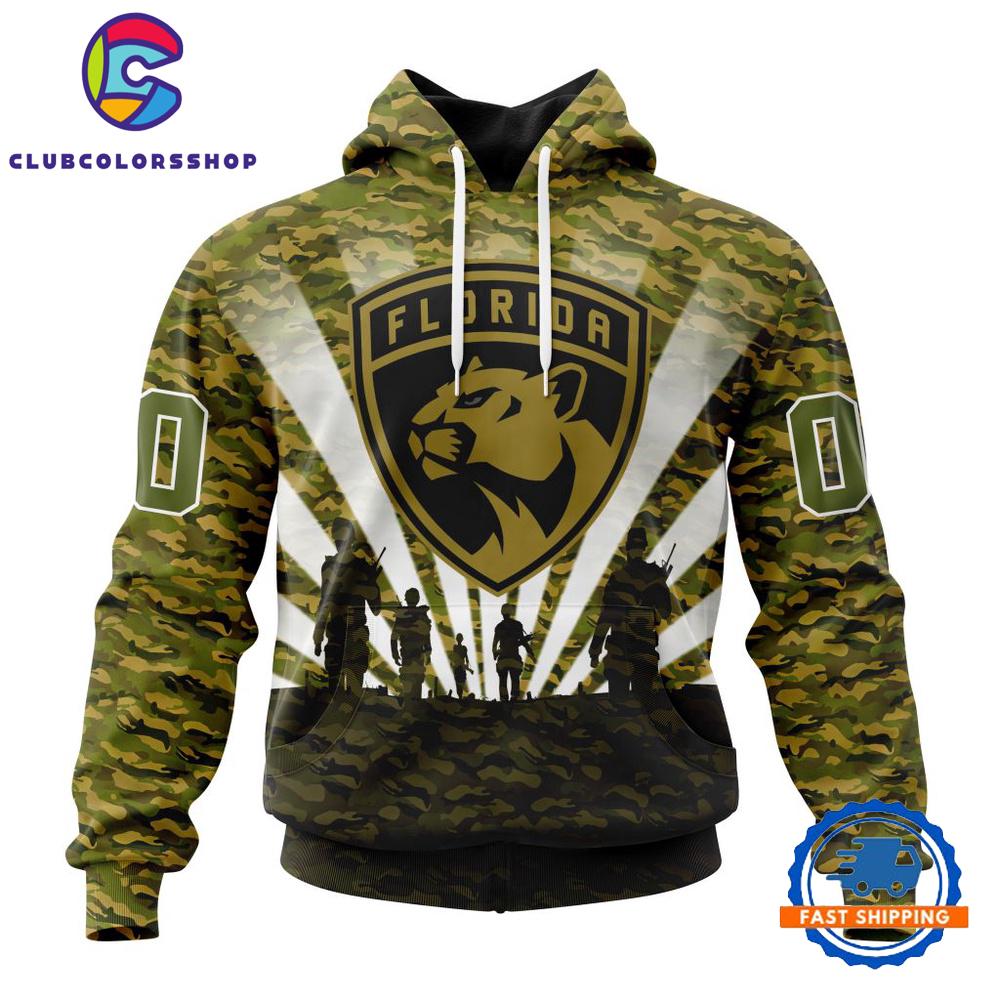 NHL Florida Panthers Military Camo Kits For Veterans Day And Rememberance Day Hoodie, T Shirt