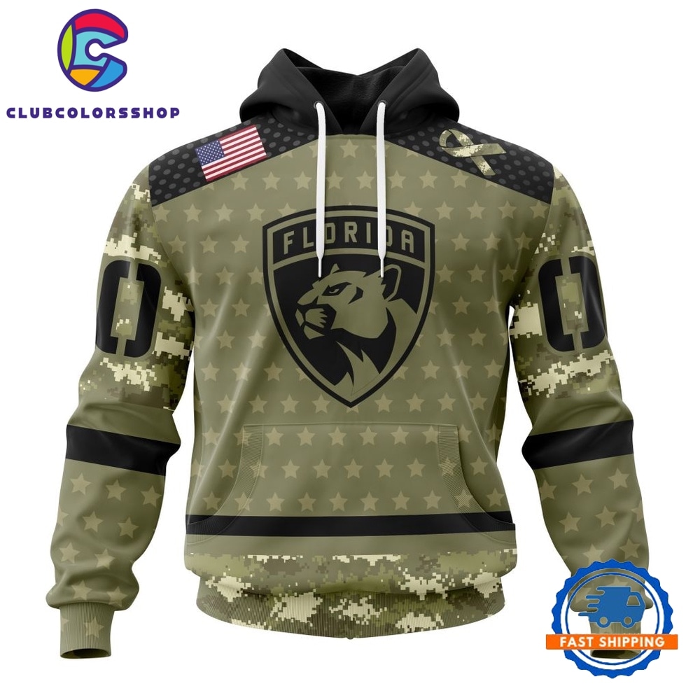 NHL Florida Panthers Special Camo Military Appreciation Hoodie, T Shirt
