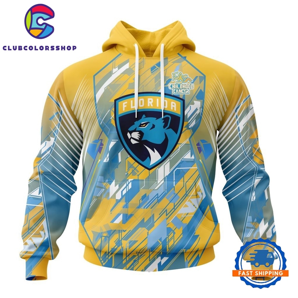 NHL Florida Panthers Specialized Design Fearless Against Childhood Cancers Hoodie, T Shirt