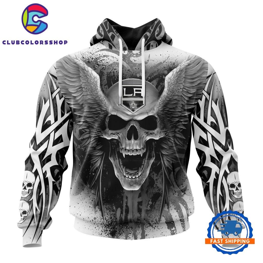 NHL Los Angeles Kings Special Kits With Skull Art Hoodie, T Shirt