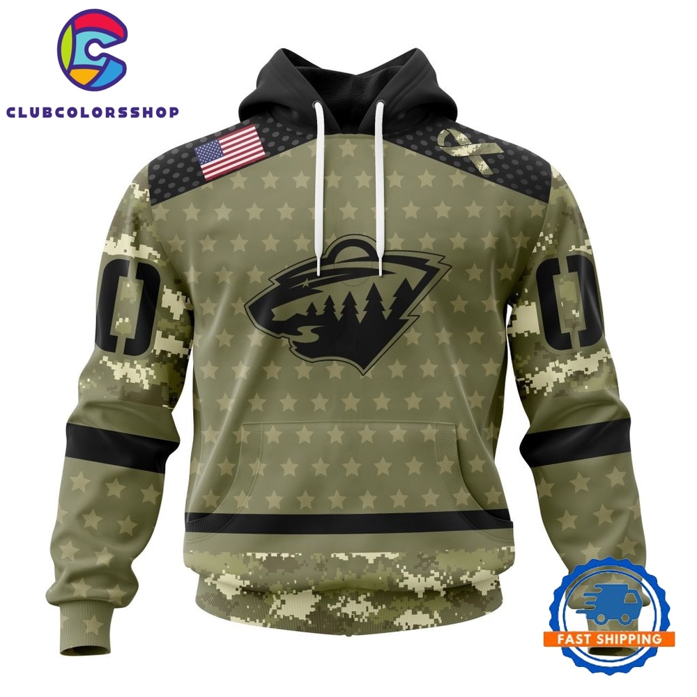 NHL Minnesota Wild Special Camo Military Appreciation Hoodie, T Shirt