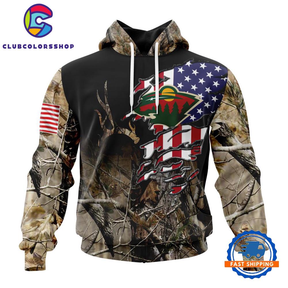 NHL Minnesota Wild Special Camo Realtree Hunting Hoodie, TShirt, Long Sleeve Shirt
