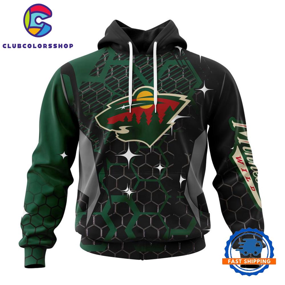 NHL Minnesota Wild Specialized Design With MotoCross Syle Hoodie, T Shirt