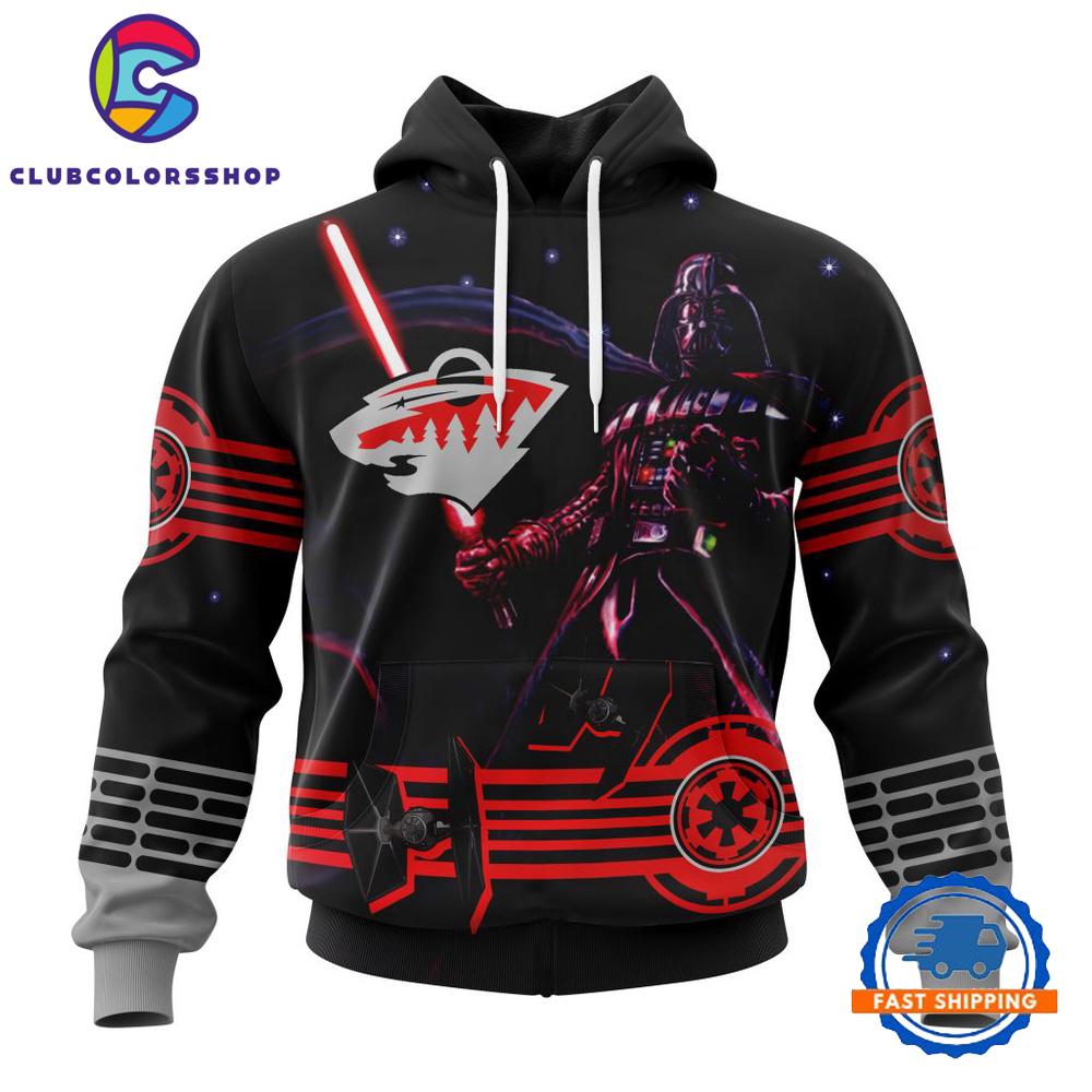 NHL Minnesota Wild Specialized Starwar Darth Vader Version Hoodie, T Shirt