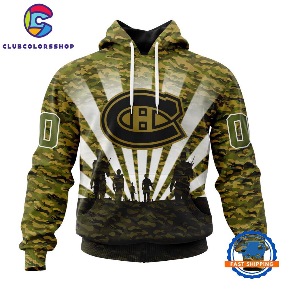 NHL Montreal Canadiens Military Camo Kits For Veterans Day And Rememberance Day Hoodie, T Shirt