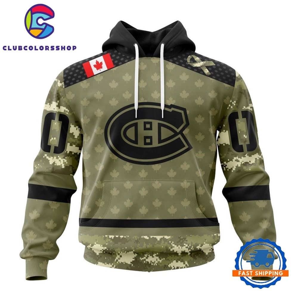NHL Montreal Canadiens Special Camo Military Appreciation Hoodie, T Shirt