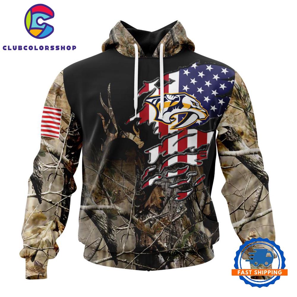 NHL Nashville Predators Special Camo Realtree Hunting Hoodie, TShirt, Long Sleeve Shirt