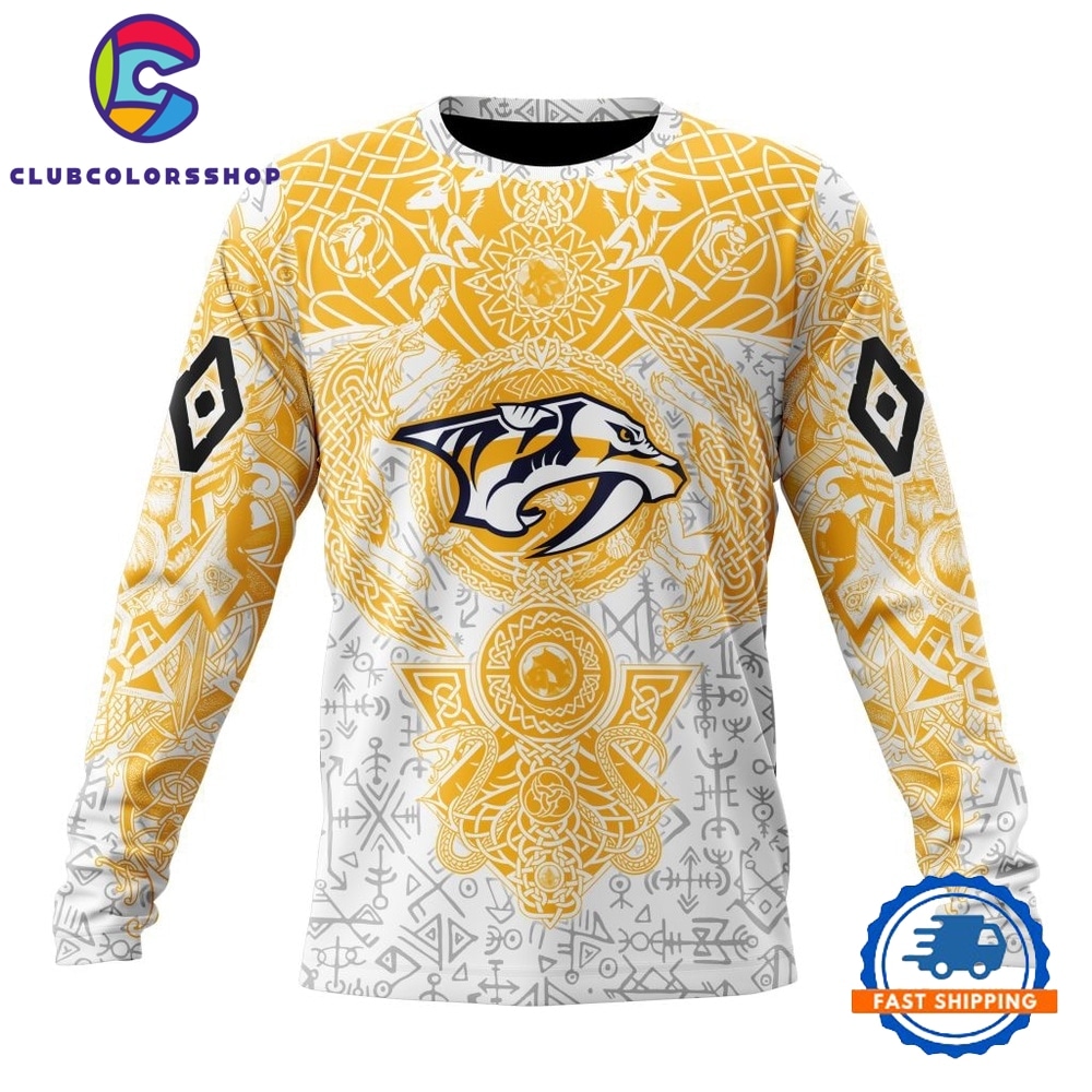 NHL Nashville Predators Special Norse Viking Symbols Hoodie, T Shirt 3