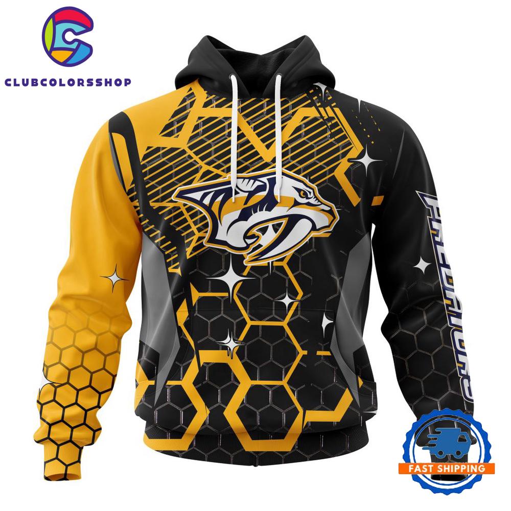 NHL Nashville Predators Specialized Design With MotoCross Syle Hoodie, T Shirt
