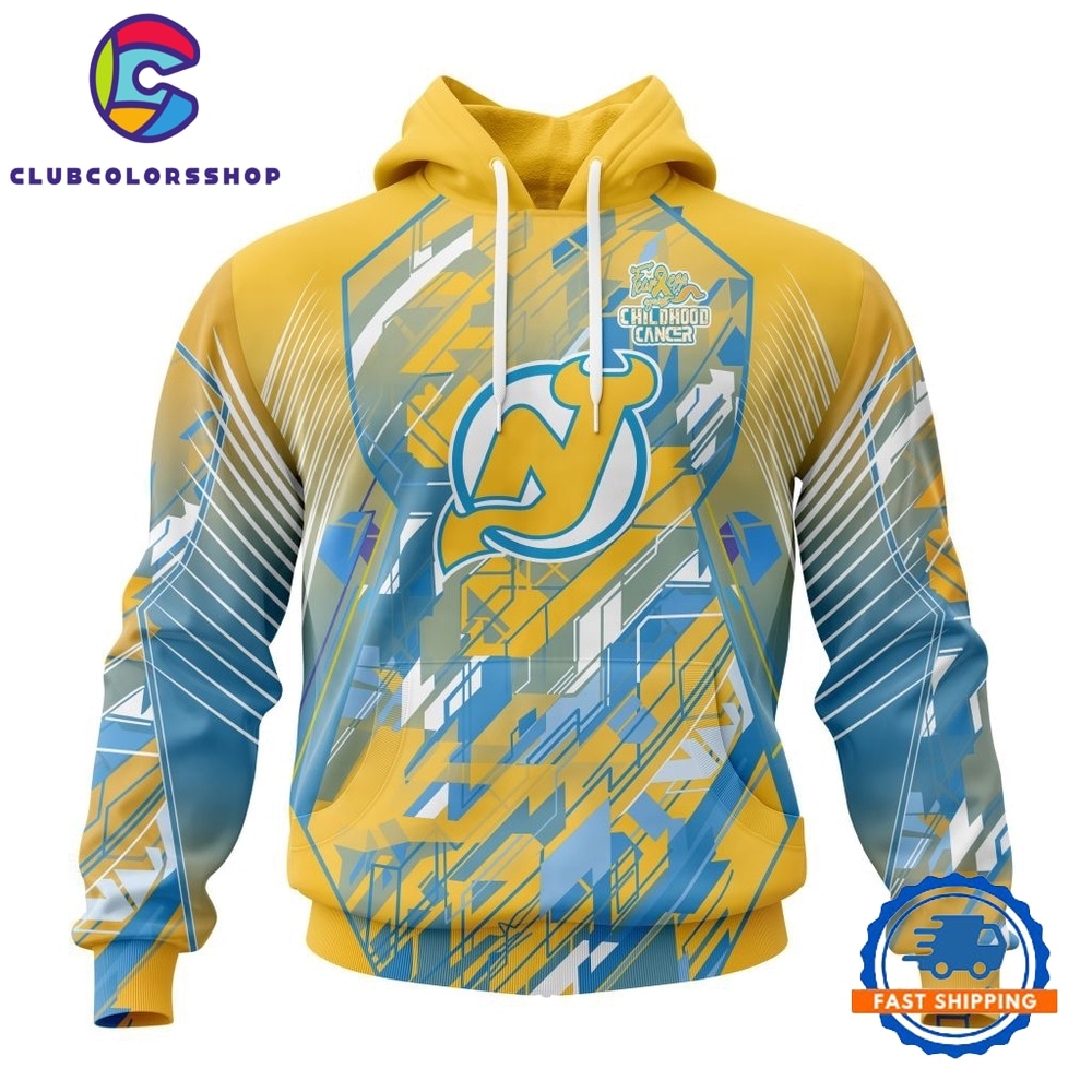 NHL New Jersey Devils Specialized Design Fearless Against Childhood Cancers Hoodie, T Shirt