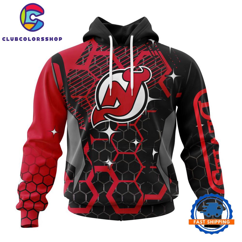 NHL New Jersey Devils Specialized Design With MotoCross Syle Hoodie, T Shirt