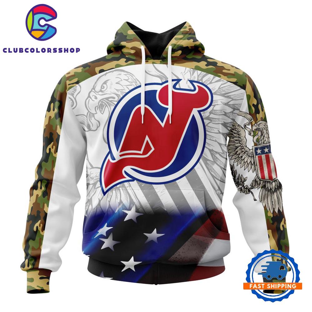 NHL New Jersey Devils Specialized Design With Our America Flag And Our America Eagle Hoodie, T Shirt