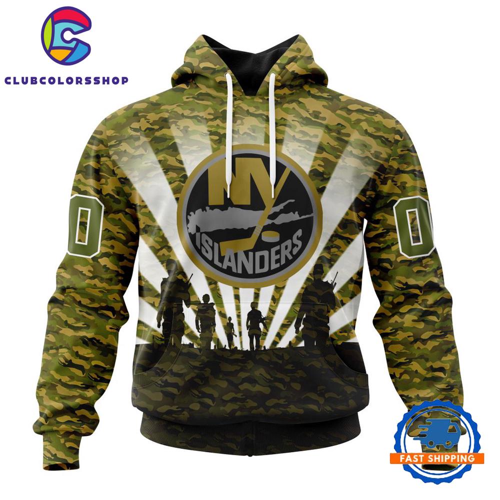 NHL New York Islanders Military Camo Kits For Veterans Day And Rememberance Day Hoodie, T Shirt
