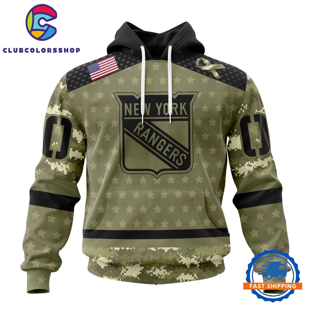 NHL New York Rangers Special Camo Military Appreciation Hoodie, T Shirt