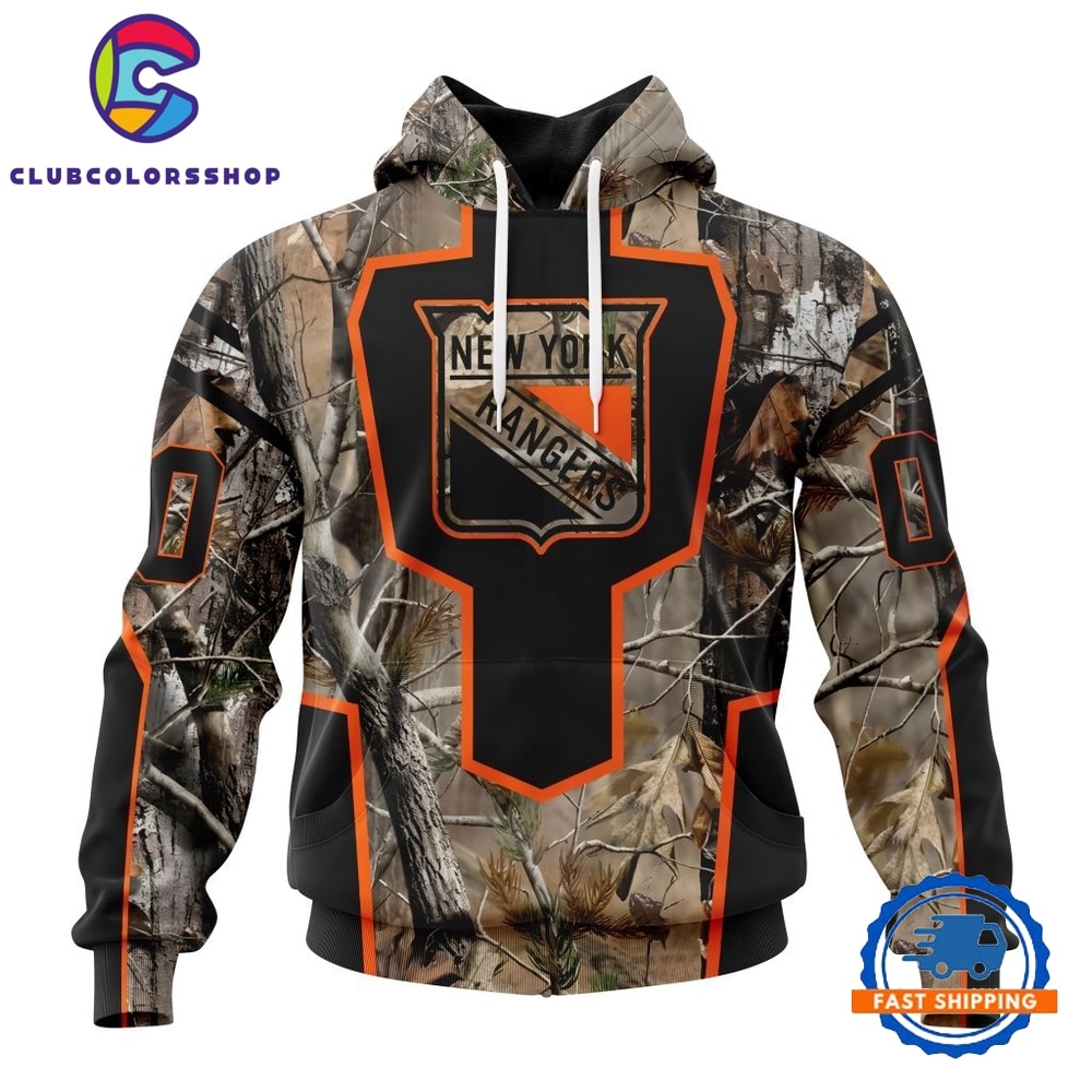 NHL New York Rangers Special Camo Realtree Hunting Hoodie, T Shirt