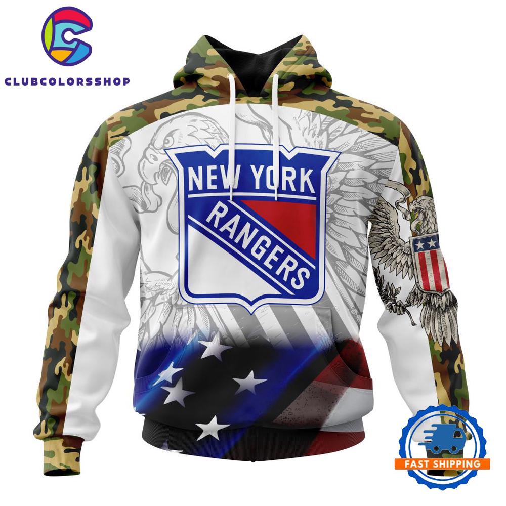 NHL New York Rangers Specialized Design With Our America Flag And Our America Eagle Hoodie, T Shirt