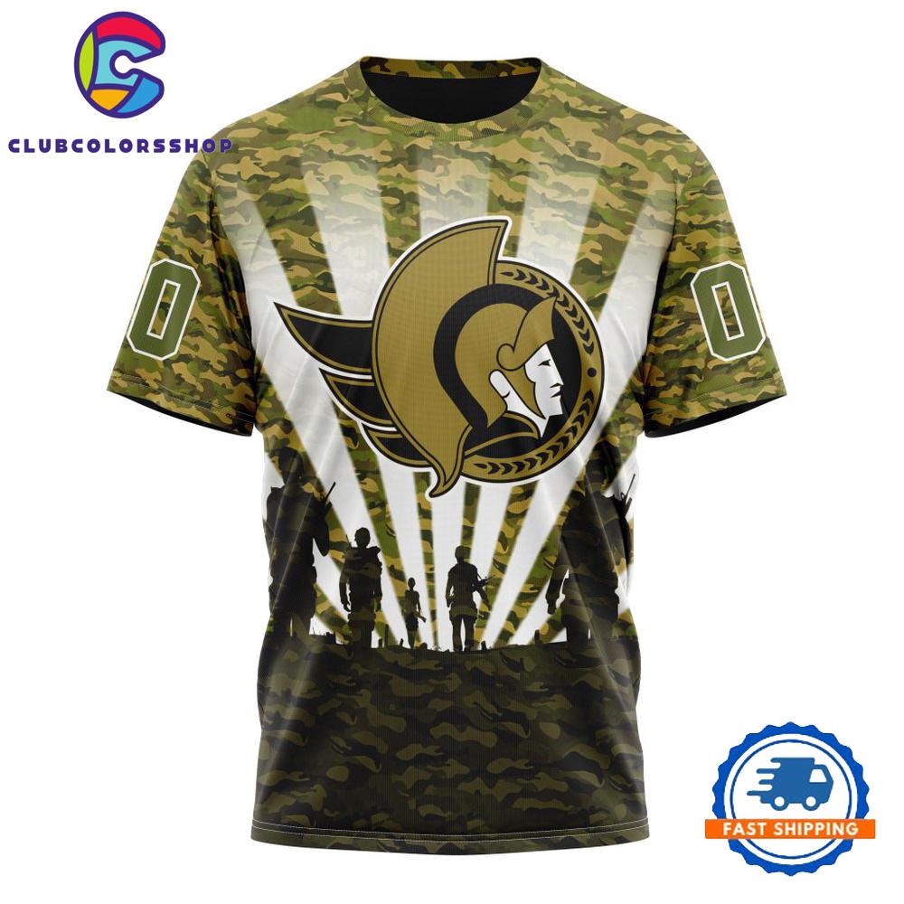 NHL Ottawa Senators Military Camo Kits For Veterans Day And Rememberance Day Hoodie, T Shirt
