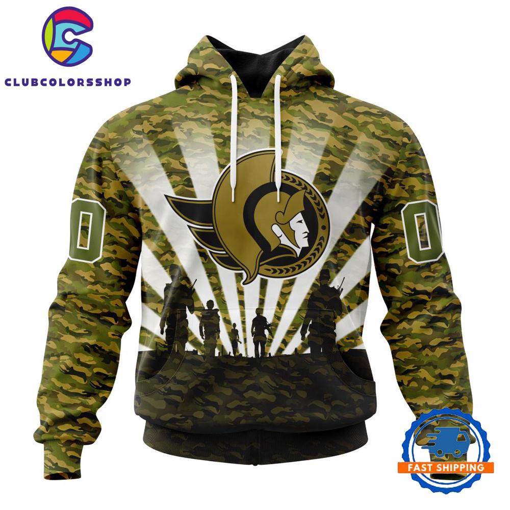 NHL Ottawa Senators Military Camo Kits For Veterans Day And Rememberance Day Hoodie, T Shirt