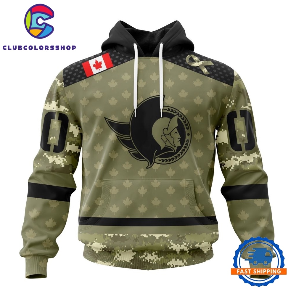 NHL Ottawa Senators Special Camo Military Appreciation Hoodie, T Shirt