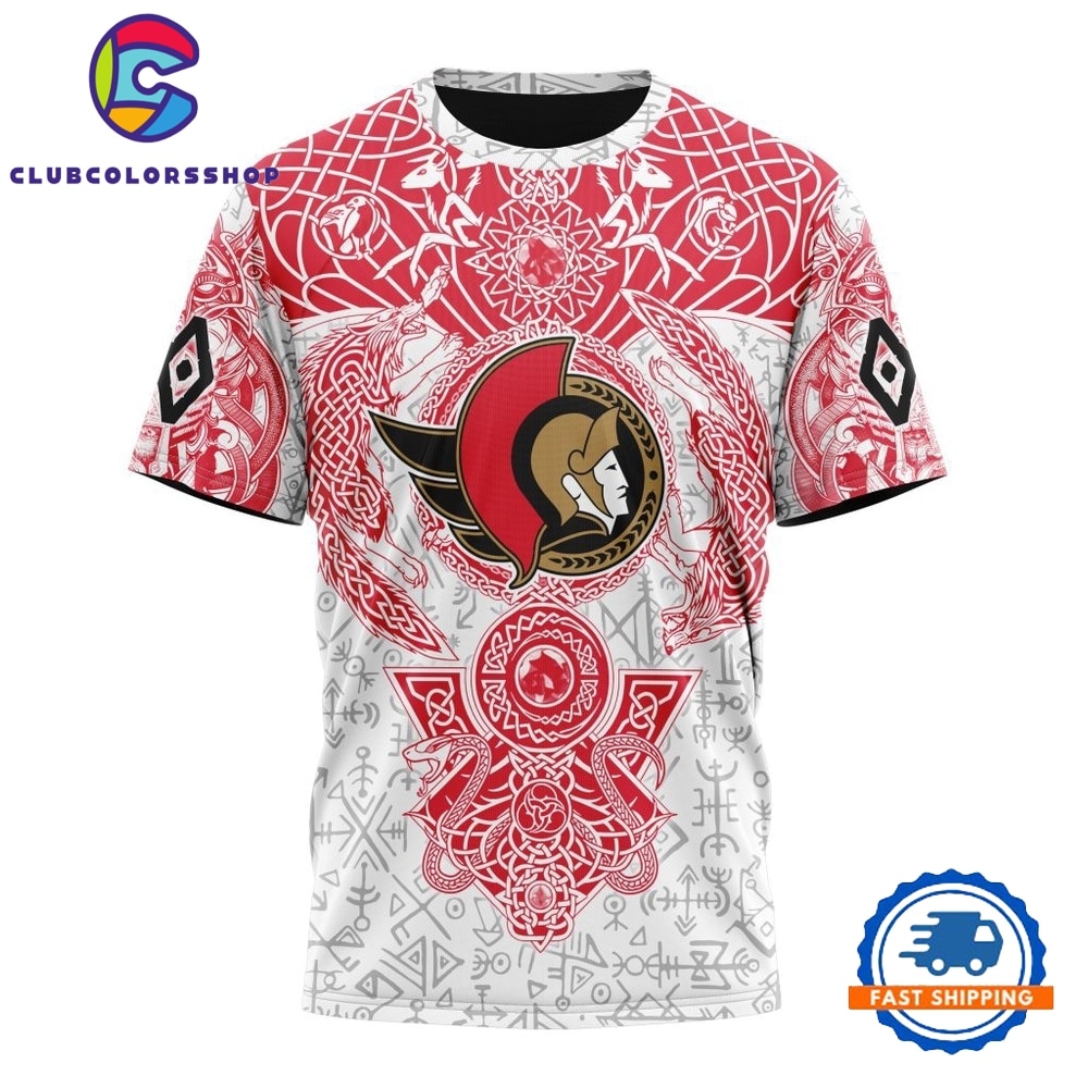 NHL Ottawa Senators Special Norse Viking Symbols Hoodie, T Shirt 4