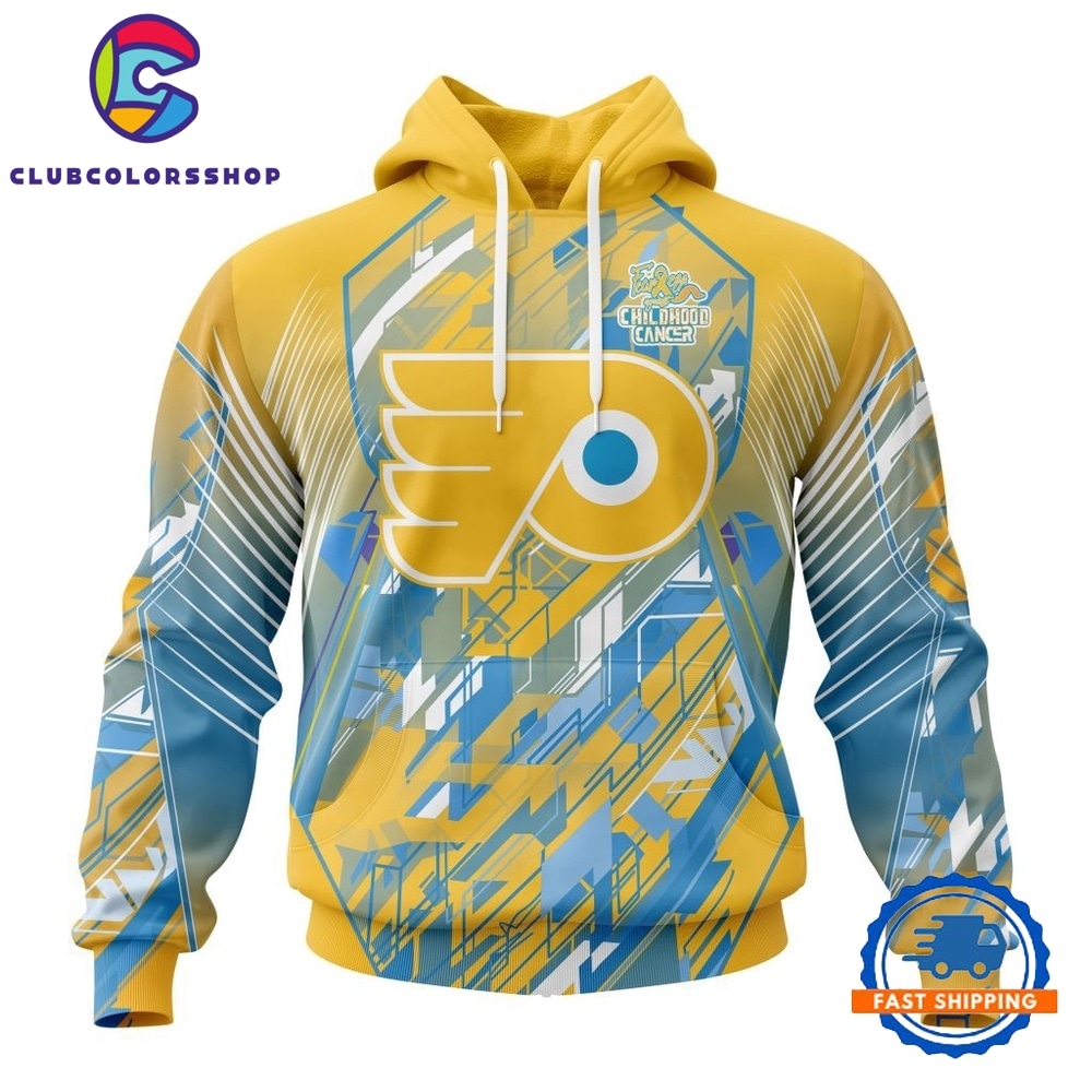 NHL Philadelphia Flyers Specialized Design Fearless Against Childhood Cancers Hoodie, T Shirt