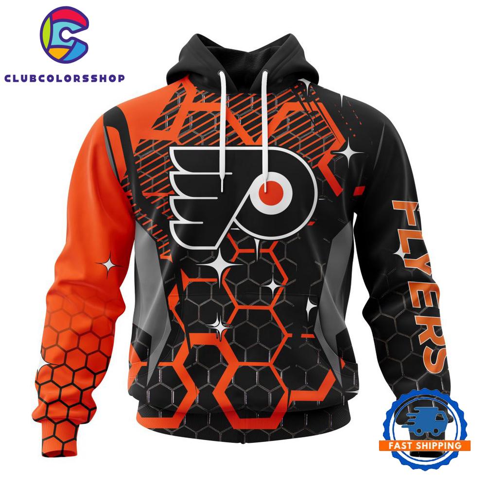 NHL Philadelphia Flyers Specialized Design With MotoCross Syle Hoodie, T Shirt
