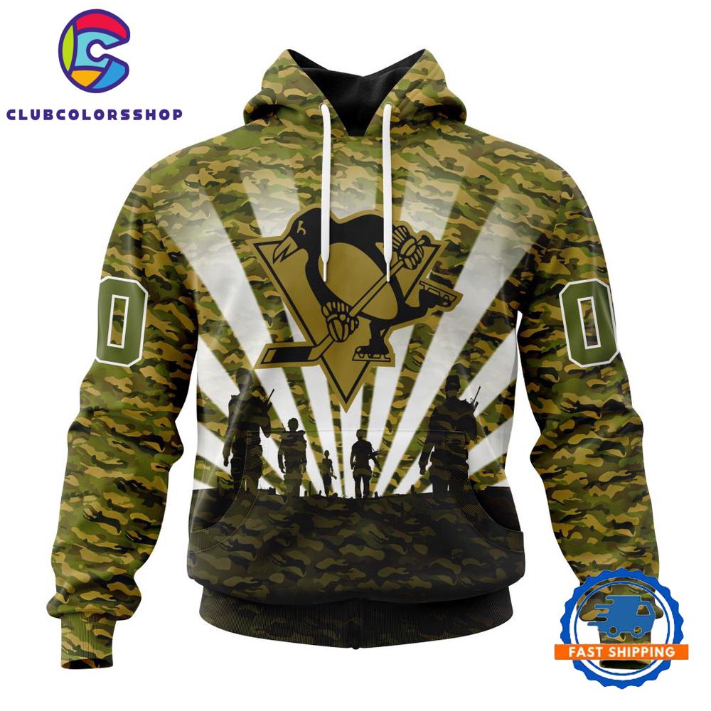 NHL Pittsburgh Penguins Military Camo Kits For Veterans Day And Rememberance Day Hoodie, T Shirt