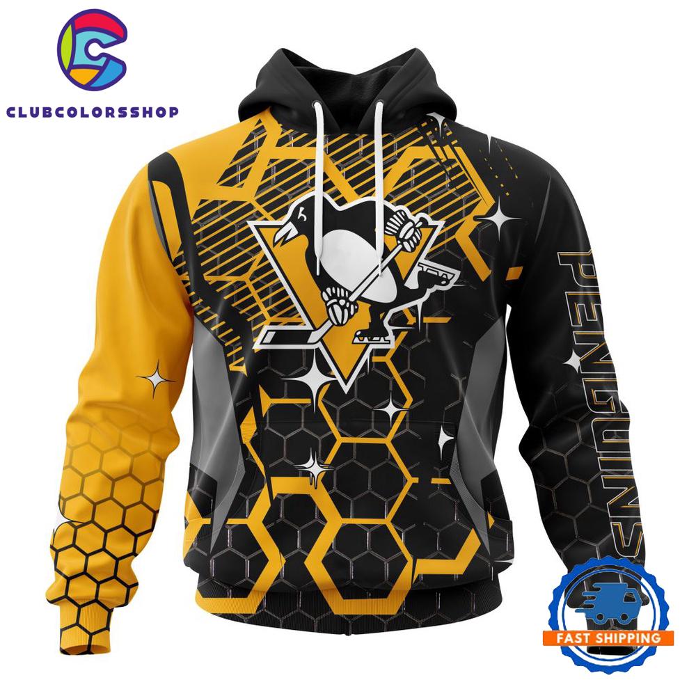NHL Pittsburgh Penguins Specialized Design With MotoCross Syle Hoodie, T Shirt