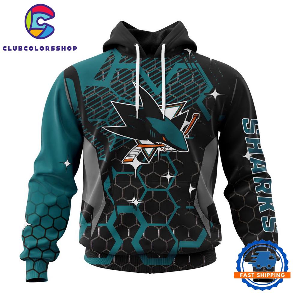 NHL San Jose Sharks Specialized Design With MotoCross Syle Hoodie, T Shirt