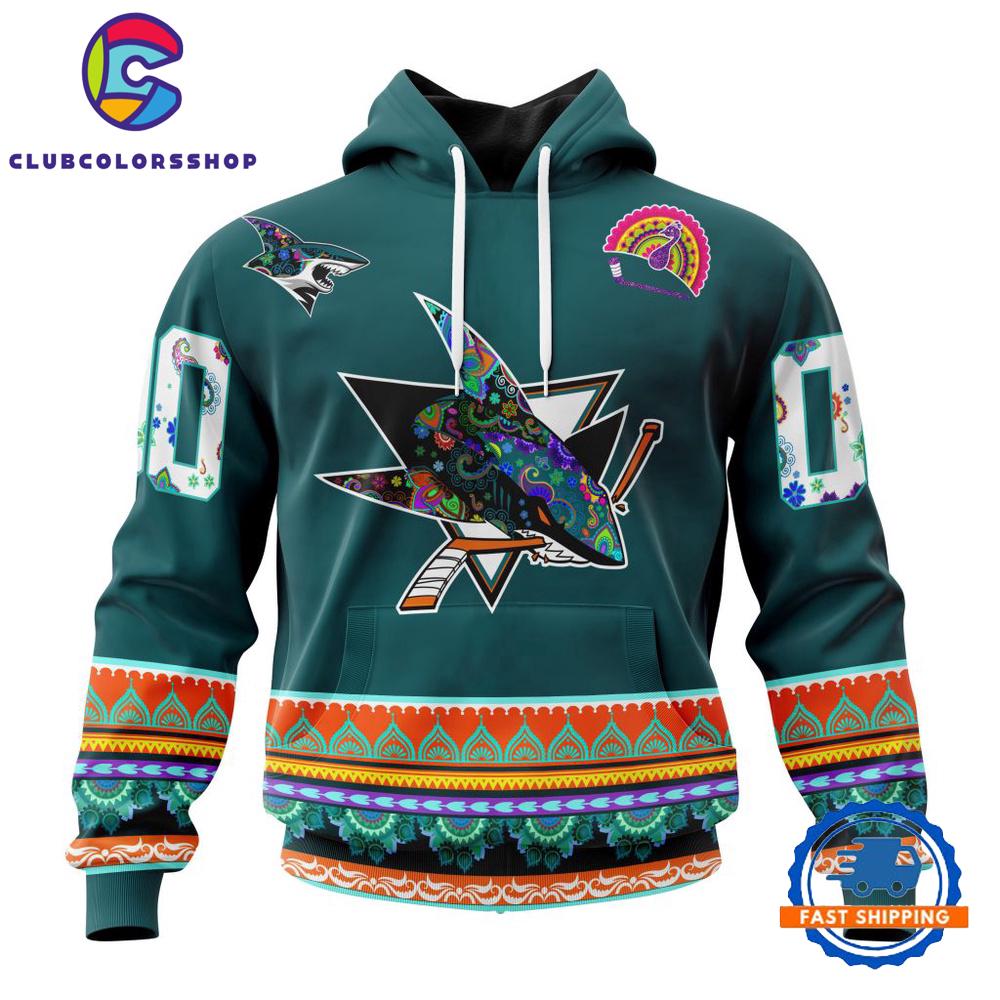 NHL San Jose Sharks Specialized Jersey Hockey For All Diwali Festival Hoodie, T Shirt