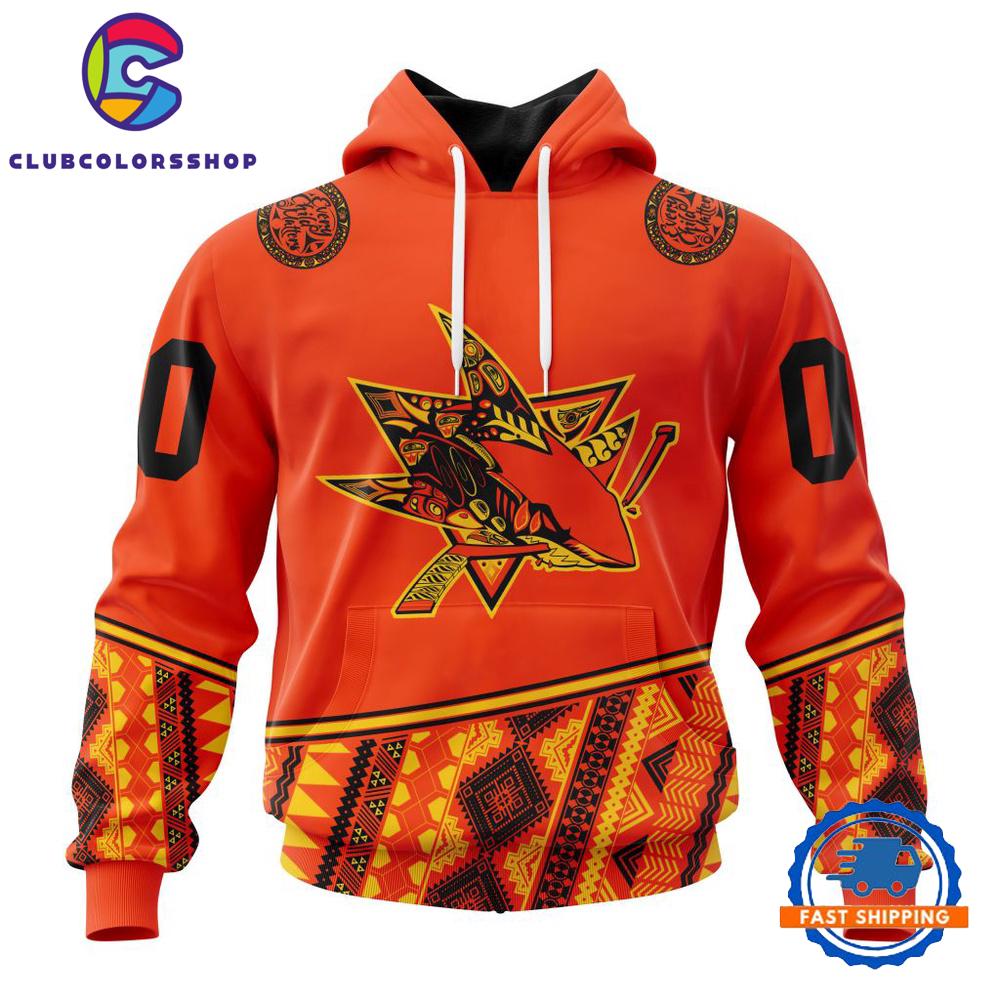 NHL San Jose Sharks Specialized National Day For Truth And Reconciliation Hoodie, T Shirt