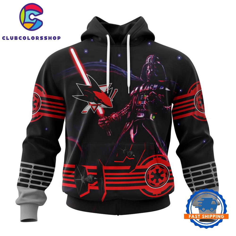 NHL San Jose Sharks Specialized Starwar Darth Vader Version Hoodie, T Shirt
