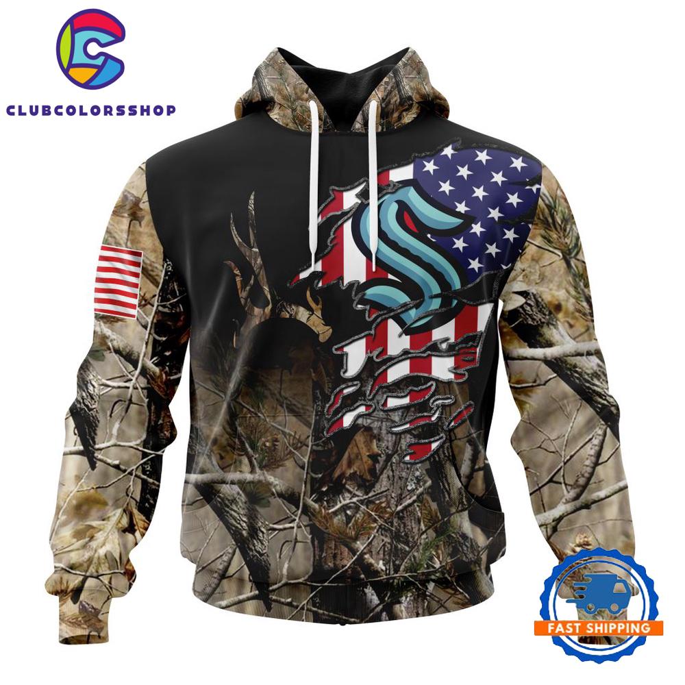 NHL Seattle Kraken Special Camo Realtree Hunting Hoodie, TShirt, Long Sleeve Shirt