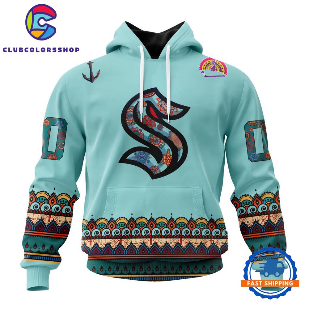 NHL Seattle Kraken Specialized Jersey Hockey For All Diwali Festival Hoodie, T Shirt