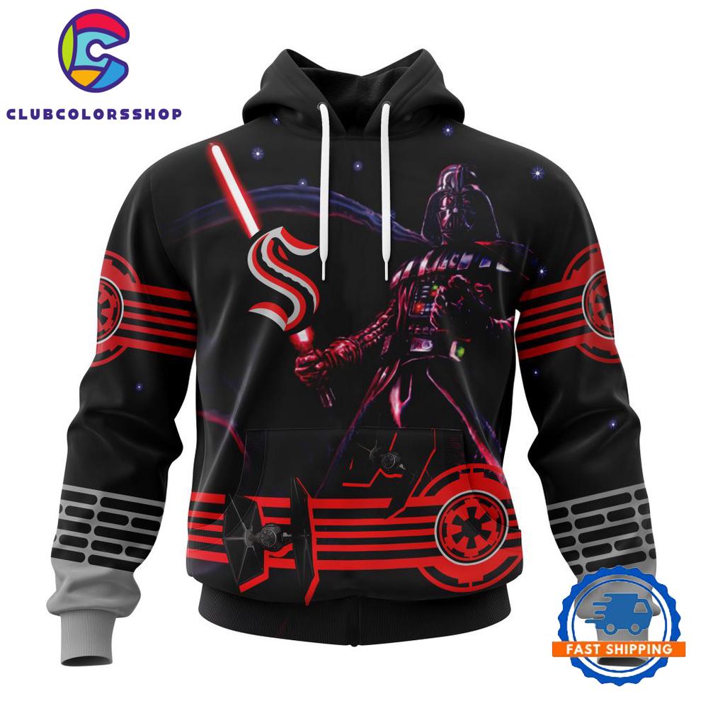 NHL Seattle Kraken Specialized Starwar Darth Vader Version Hoodie, T Shirt