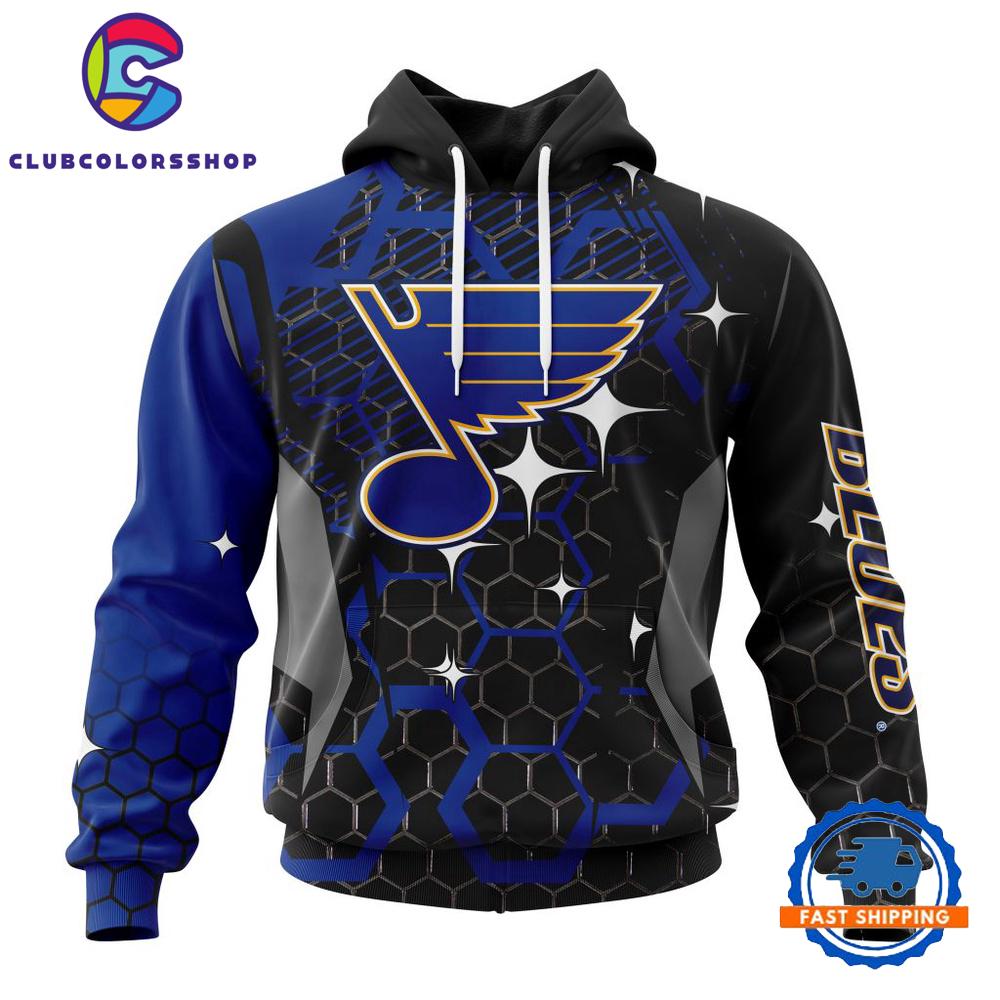 NHL St. Louis Blues Specialized Design With MotoCross Syle Hoodie, T Shirt