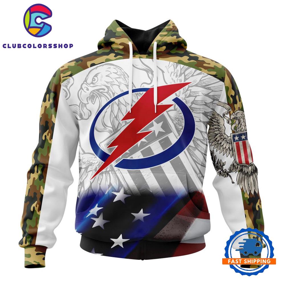 NHL Tampa Bay Lightning Specialized Design With Our America Flag And Our America Eagle Hoodie, T Shirt