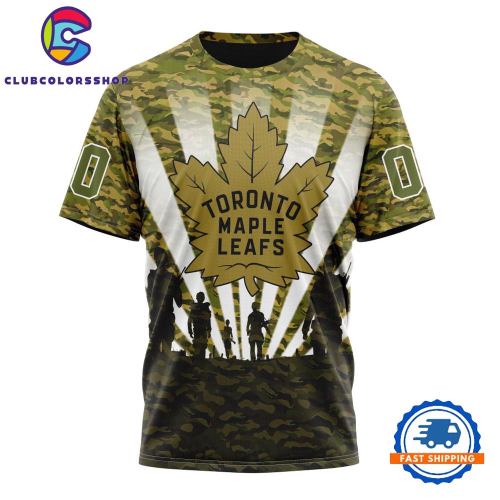 NHL Toronto Maple Leafs Military Camo Kits For Veterans Day And Rememberance Day Hoodie, T Shirt