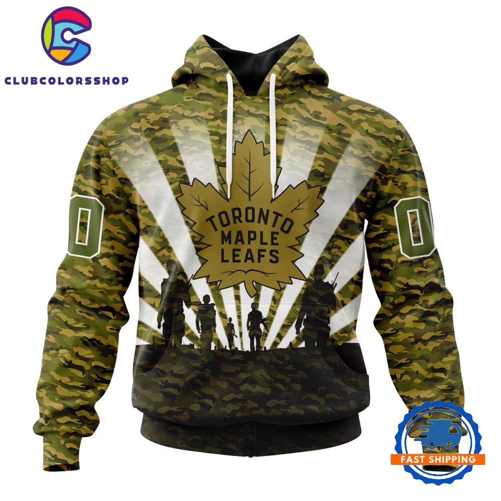 NHL Toronto Maple Leafs Military Camo Kits For Veterans Day And Rememberance Day Hoodie, T Shirt
